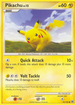Pikachu Lv.12 Majestic Dawn #70/100