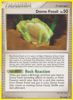 Dome Fossil Majestic Dawn #89/100