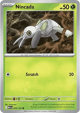 Nincada - Mega Evolution #016/132