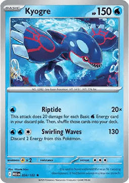 Kyogre - Mega Evolution #034/132