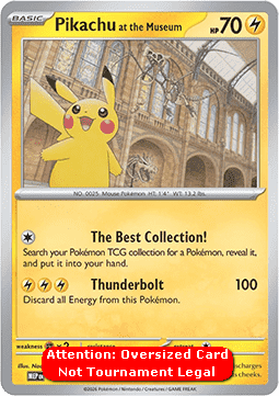 Pikachu at the Museum MEP Black Star Promos #