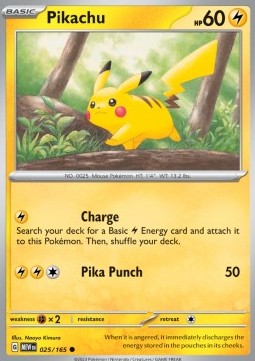 Pikachu - 151 #025/165