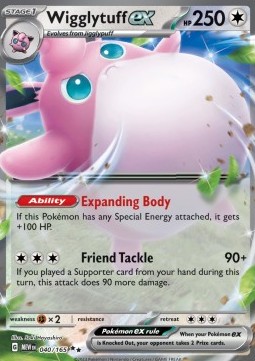 Wigglytuff ex - 151 #040/165