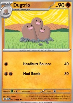 Dugtrio - 151 #051/165