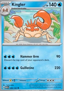 Kingler - 151 #099/165