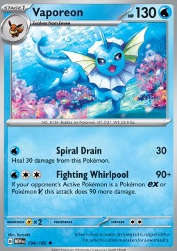 Vaporeon - 151 #134/165