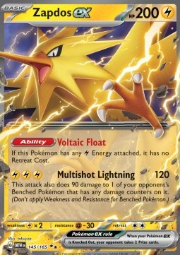 Zapdos ex - 151 #145/165