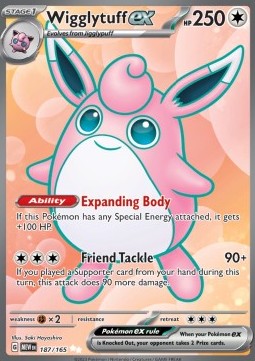 Wigglytuff ex - 151 #187/165