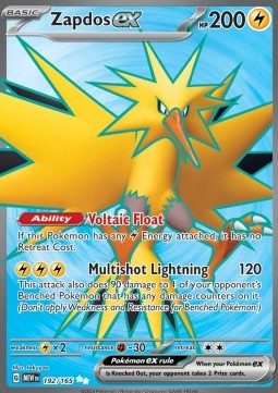 Zapdos ex - 151 #192/165