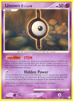 Unown Lv.16 Mysterious Treasures #37/123