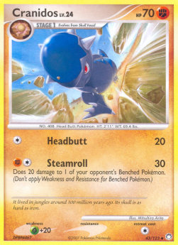 Cranidos Lv.24 Mysterious Treasures #43/123