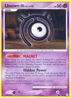 Unown Lv.15 Mysterious Treasures #66/123