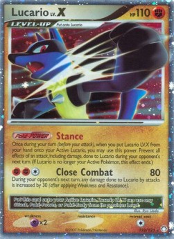 Lucario LV.X Mysterious Treasures #122/123