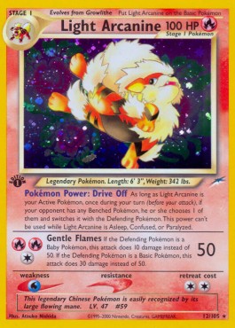 Light Arcanine Neo Destiny #12/105