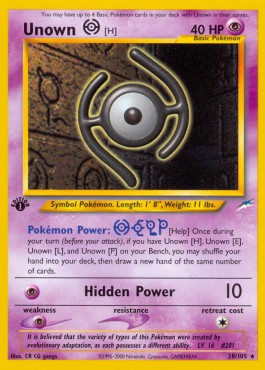 Unown - Neo Destiny #28/105