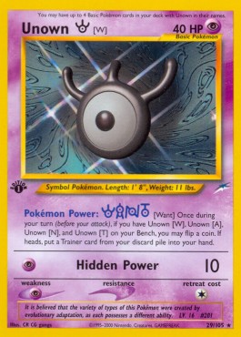 Unown - Neo Destiny #29/105