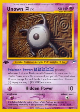 Unown - Neo Destiny #30/105