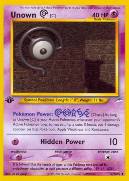 Unown - Neo Destiny #57/105