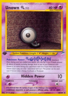 Unown - Neo Destiny #59/105
