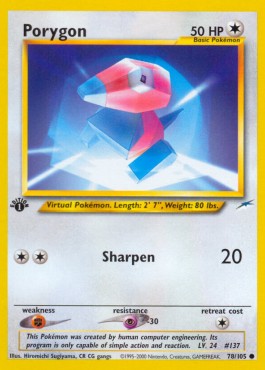Porygon - Neo Destiny #78/105