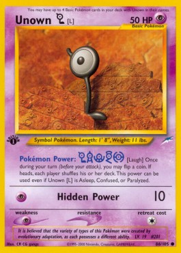 Unown - Neo Destiny #86/105
