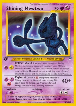 Shining Mewtwo Neo Destiny #109/105