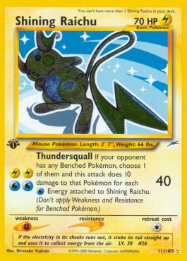 Shining Raichu Neo Destiny #111/105