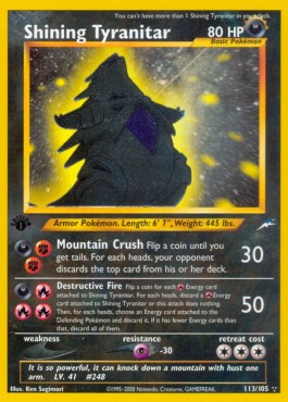 Shining Tyranitar Neo Destiny #113/105