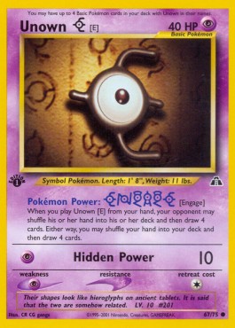 Unown - Neo Discovery #67/75