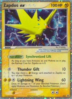 Zapdos ex Nintendo Black Star Promos #33/40