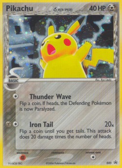 Pikachu δ Delta Species Nintendo Black Star Promos #35/40
