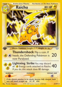 Raichu - Neo Revelation #21/64