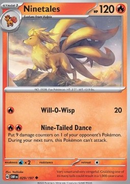 Ninetales - Obsidian Flames #029/197