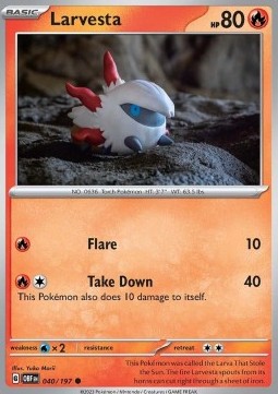 Larvesta - Obsidian Flames #040/197