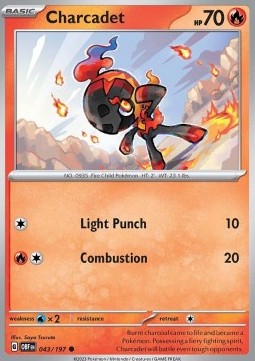 Charcadet - Obsidian Flames #043/197