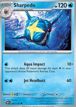 Sharpedo - Obsidian Flames #047/197