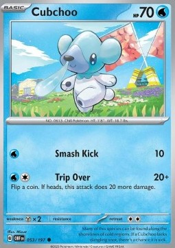 Cubchoo - Obsidian Flames #053/197