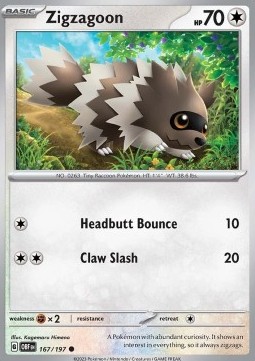 Zigzagoon - Obsidian Flames #167/197