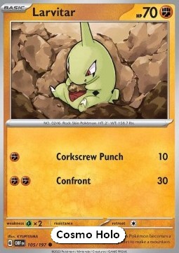 Larvitar - Obsidian Flames #105/197