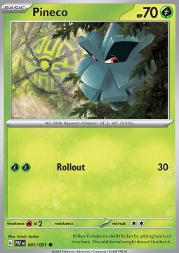 Pineco - Paldean Fates #001/91
