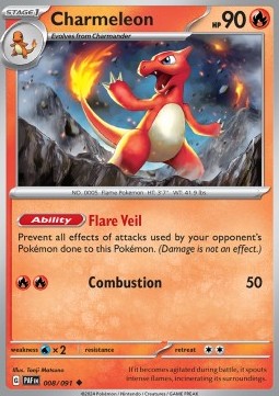 Charmeleon - Paldean Fates #008/91