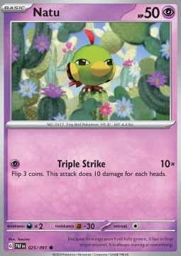 Natu - Paldean Fates #025/91