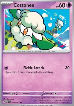Cottonee - Paldean Fates #034/91