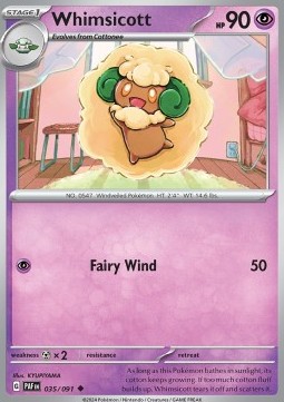 Whimsicott - Paldean Fates #035/91