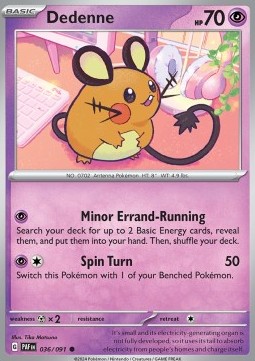 Dedenne - Paldean Fates #036/91