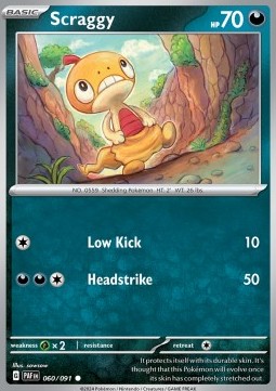 Scraggy - Paldean Fates #060/91