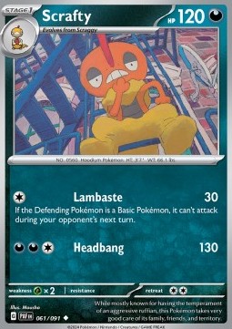 Scrafty - Paldean Fates #061/91