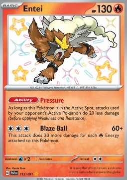 Entei - Paldean Fates #112/91
