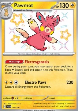 Pawmot - Paldean Fates #144/91