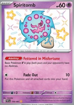 Spiritomb - Paldean Fates #158/91
